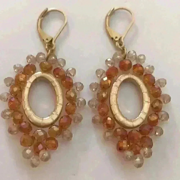 Lonna & Lilly new Gold Tone Open Oval Earrings - Picture 2 of 8